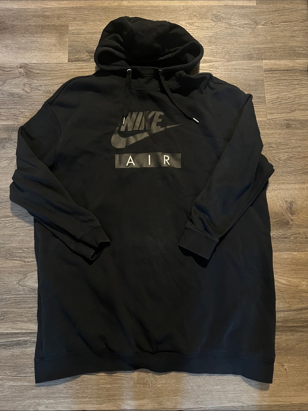 Nike Black Zip-Up Style Hoodie with Air Logo